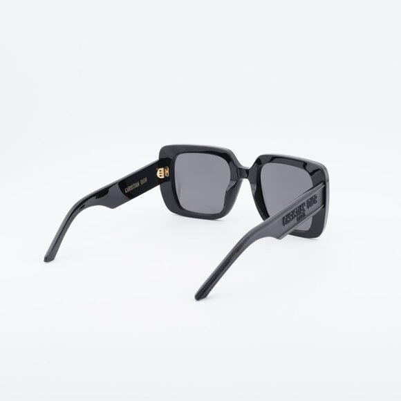 Dior WILDIOR S3U 10A0 Sunglasses Black Square Frame, Smoke Lenses main image 7